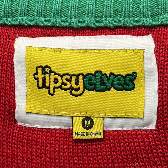 TIPSY ELVES Mens Bah Humpug Christmas Sweater - Picture 2 of 3
